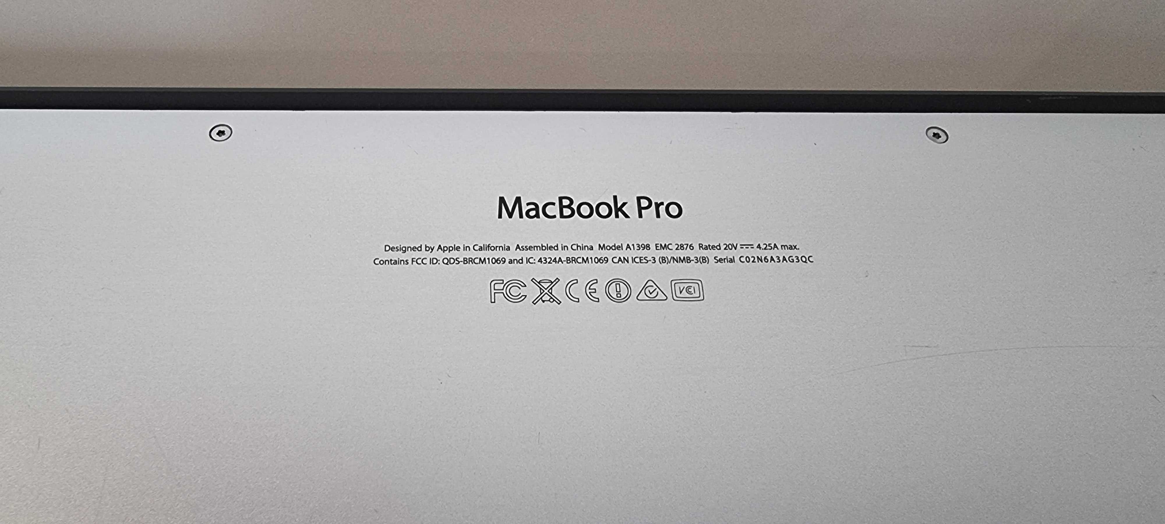 Apple MacBook Pro 15" 256GB Retina, 2015 б\у