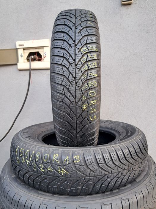 Opony używane 2x 155/80R13 Kumho WinterCraft WP52 Zimowe Gwarancja