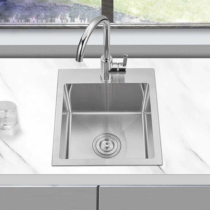 Zlewozmywak kuchenny stalowy 40x50 inox + syfon zlew jednokomorowy