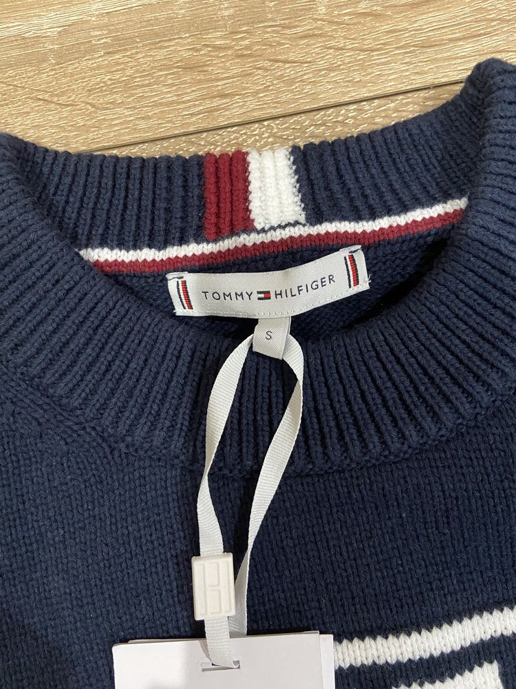 Nowy sweter damski granatowy Thommy Hilfiger S