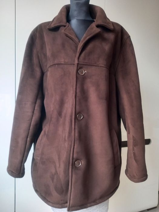 męska kurtka L, XL Vontage PRL komużuszek kożuch futerko  parka ci