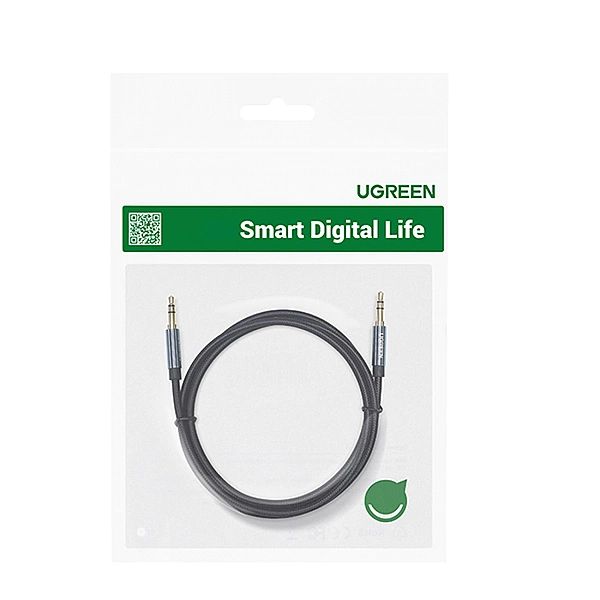 Ugreen kabel audio AUX wtyczka prosta minijack 3,5 mm 1m czarny (AV112