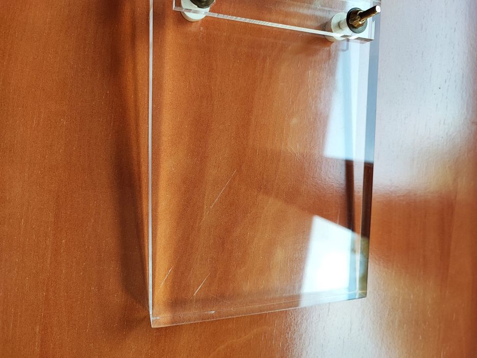 Porta bloco de notas em acrilico