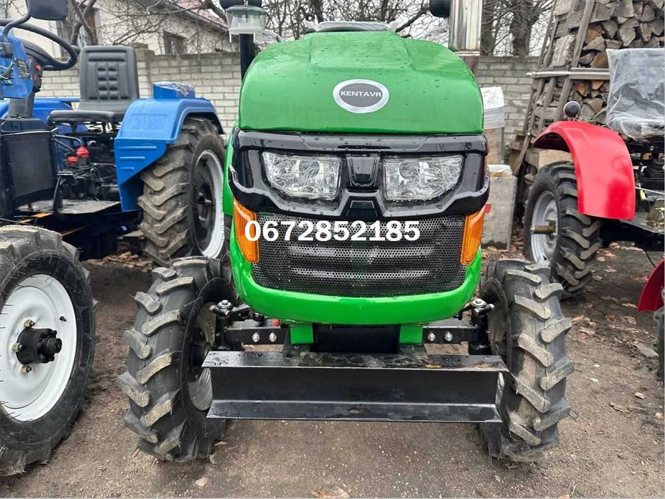 Міні-Трактор KENTAVR 200B з посиленою рамой+фреза+плуг ДОСТАВКА КРЕДИТ