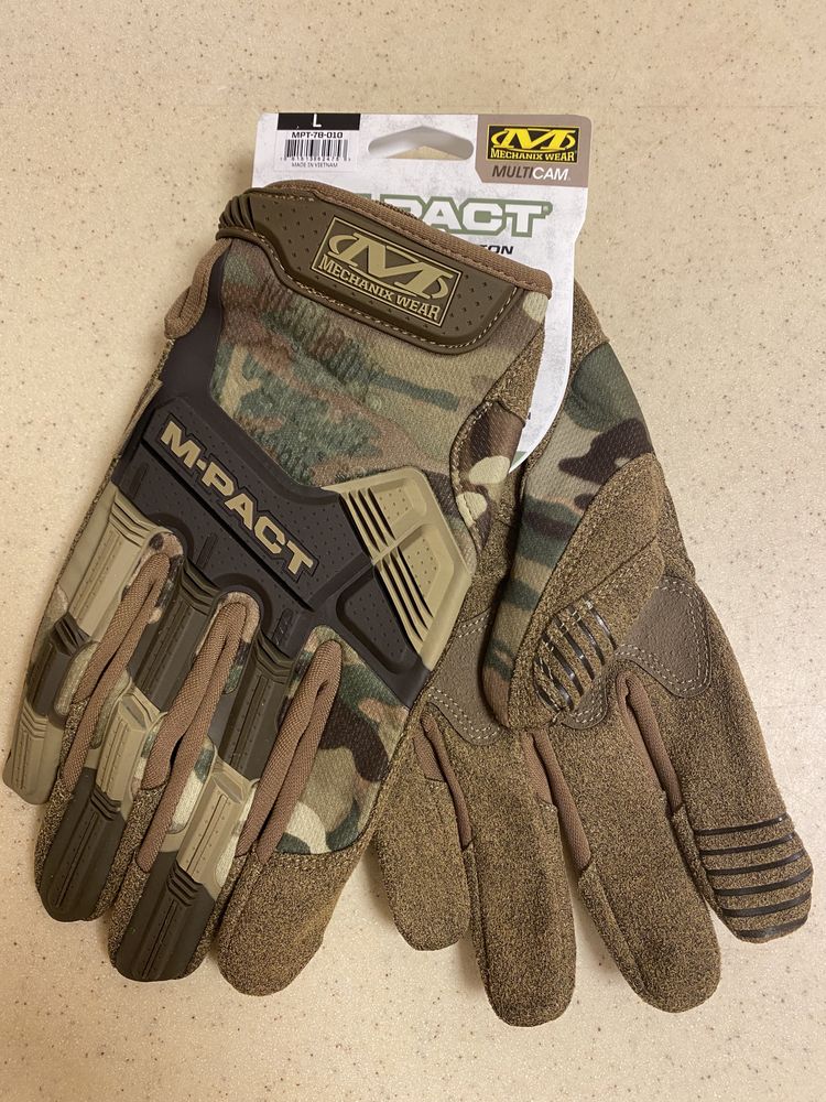 Тактические перчатки Mechanix M-Pact® Multicam  (L размер)