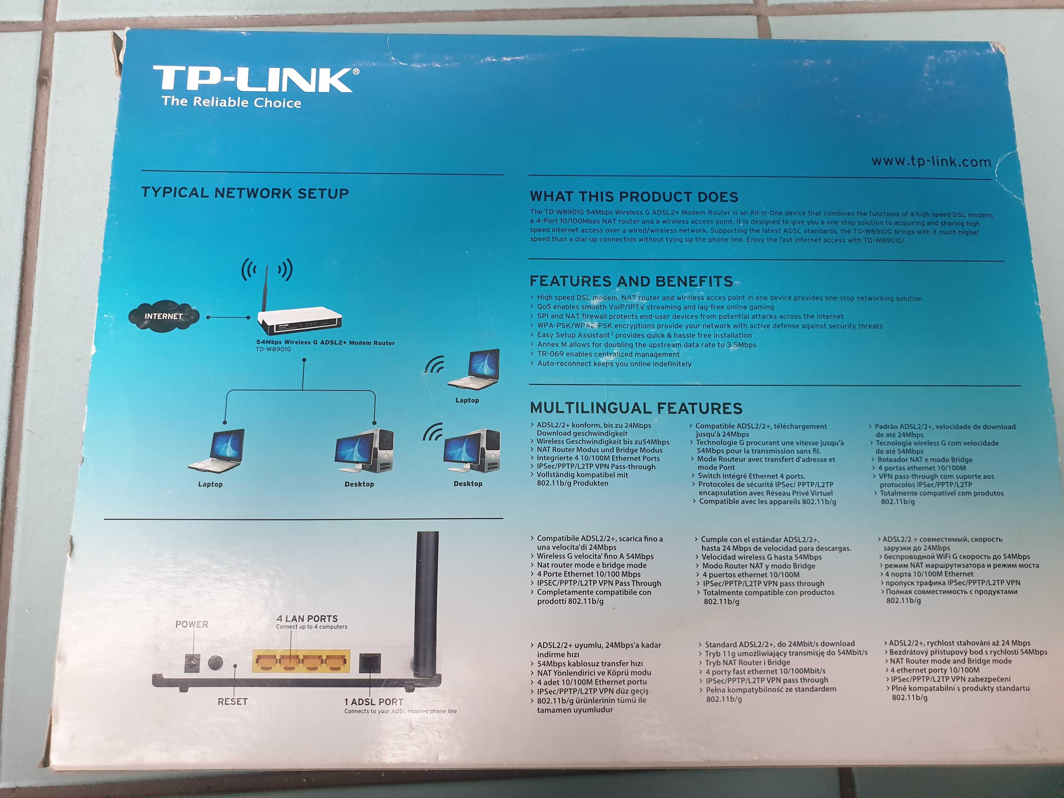 Router Tp-link Wireless G ADSL2+