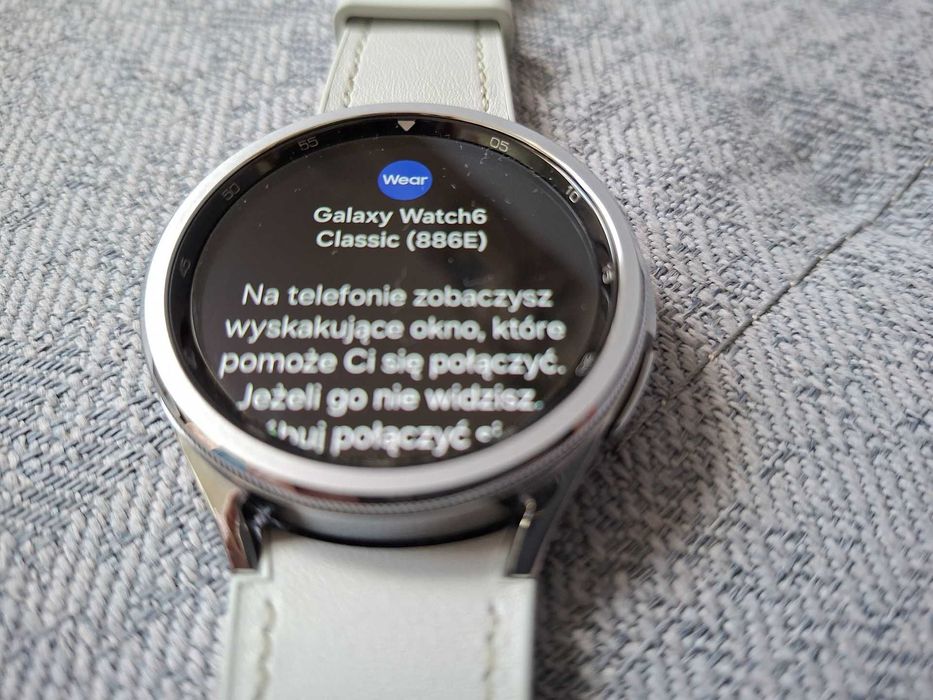 Praktycznie nowy Samsung Galaxy watch 6 Classic 47mm wersja z LTE.