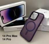 Матовый чехол 14 Pro Max Deep Purple MagSafe, 14 Pro Deep Purple