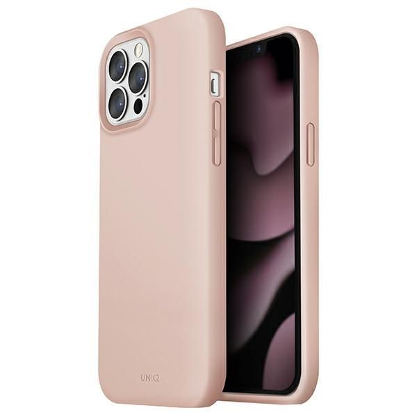 Uniq Etui Lino Iphone 13 Pro Max 6,7" Różowy/Blush Pink