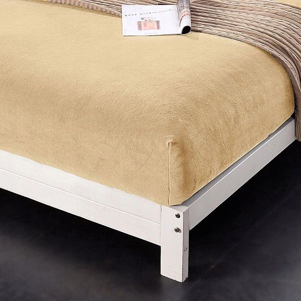 PRZEŚCIERADŁO miękkie PLUSZOWE mikrofibra 160x200 + 28cm z gumką MIŚ B