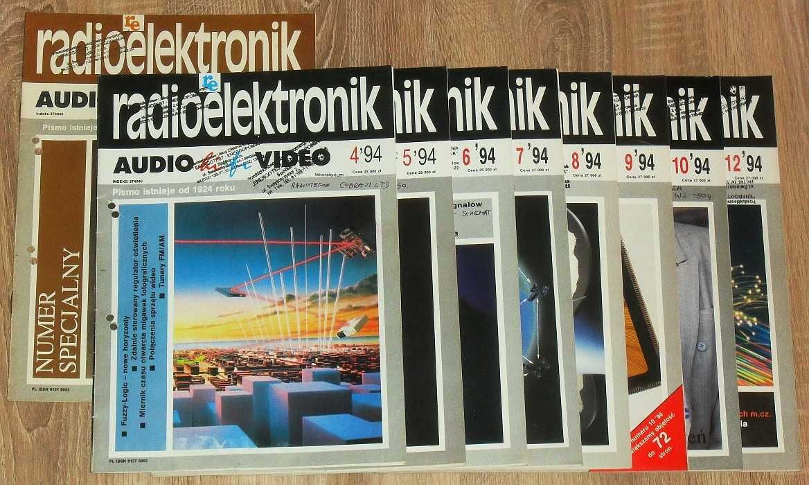 Miesięcznik Radioelektronik Audio HiFi Video 93, 94, 95 niekompletne