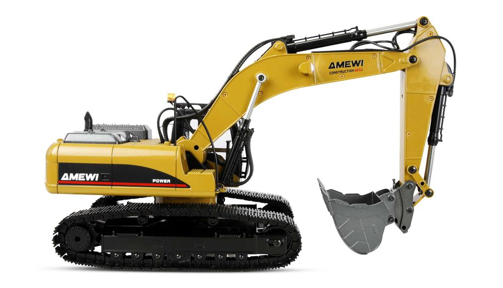 Huina 1580 V5 - RC Escavadora Nova Versão 5 em Metal
