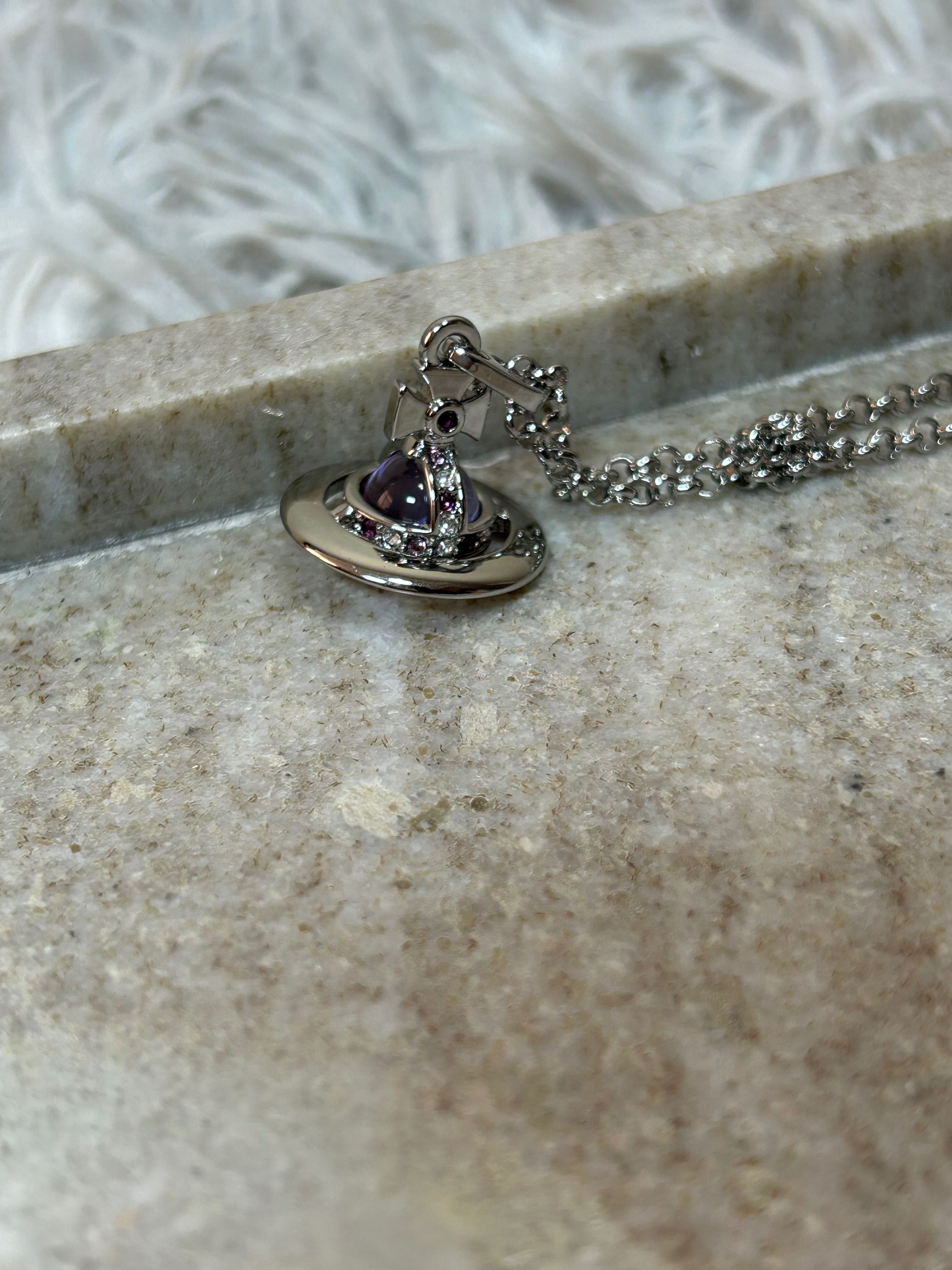 Подвеска Vivienne Westwood Mini Orb Purple