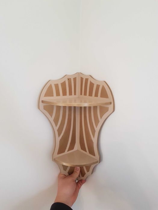 Półka narożna -ręcznie robiona