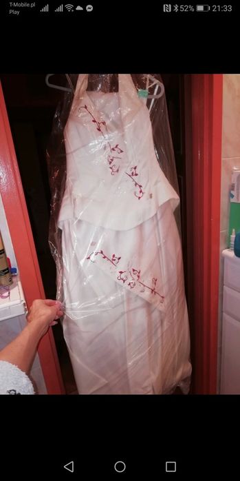 Suknia ślubna, kolor ecru, rozmiar 36/S/8