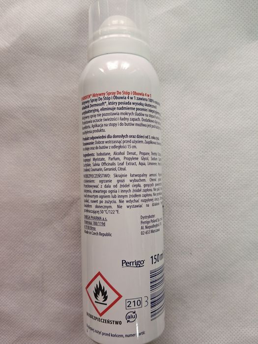 Spray UNDOFEN Aktywny spray do stóp i obuwia