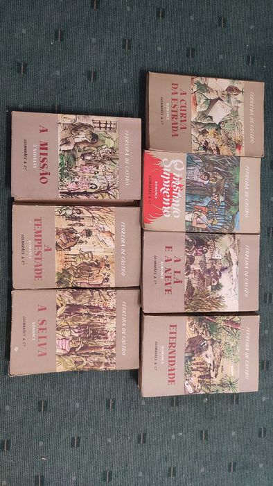 7 LIvros de Ferreira de Castro - Edição Guimarães & Cª