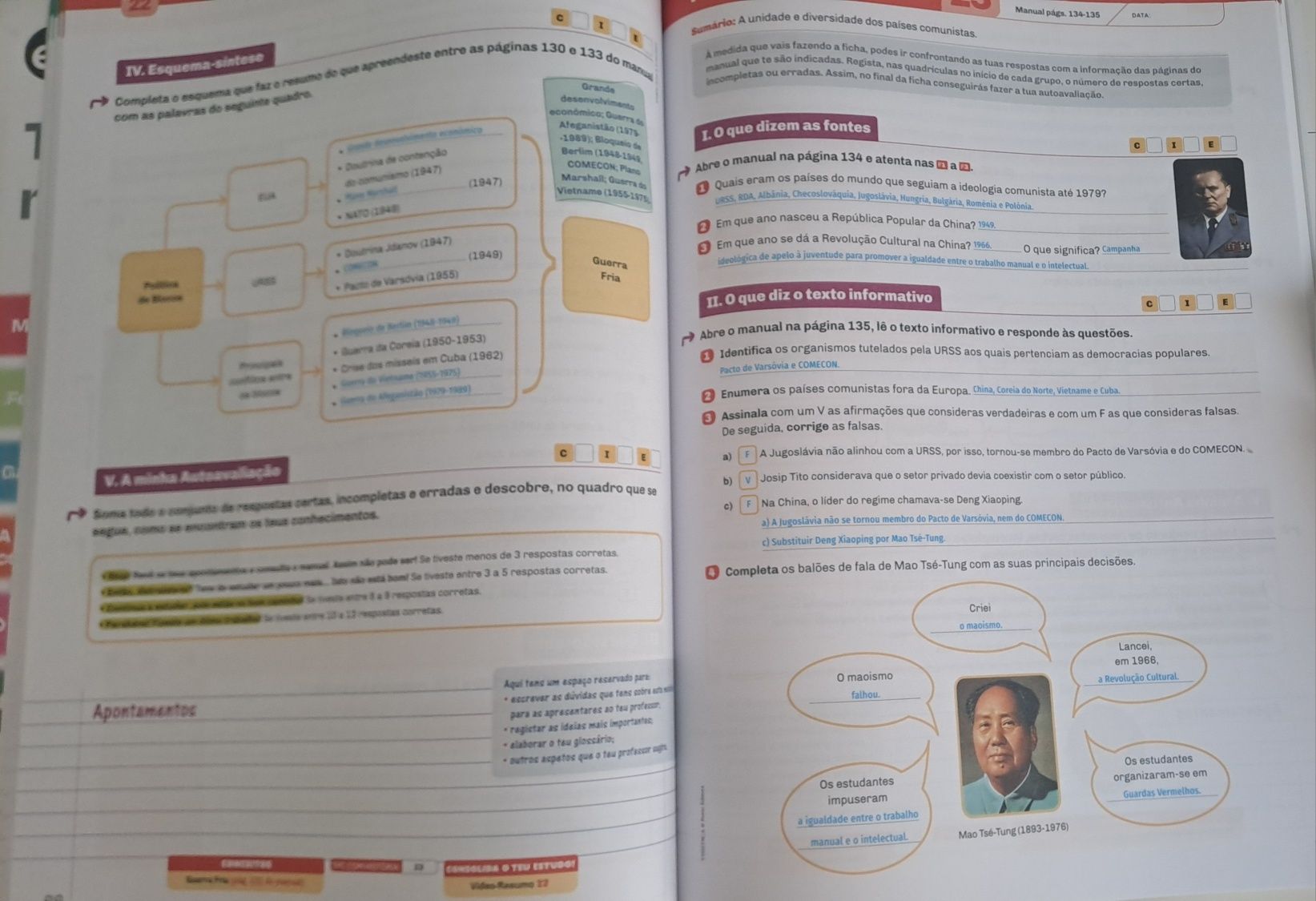 Caderno de actividades 9° ano história