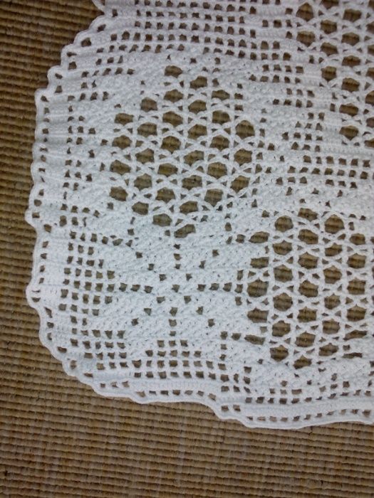 Bonito centro de mesa em crochet