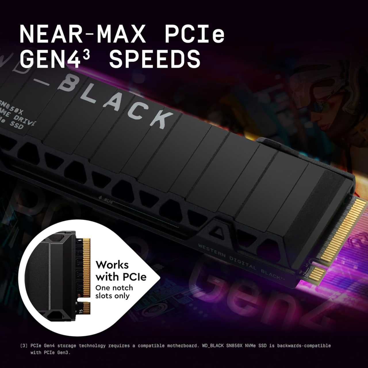 SSD диск Western Digital Black SN850X 1TB NVMe M.2 2280 PCIe 4.0 x4