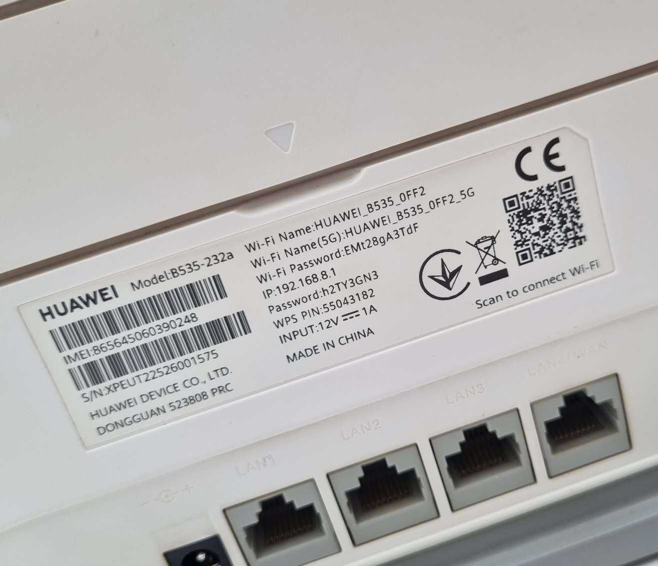 Router Huawei B535-232A 2.4 / 5 GHZ (Dualband), Gniazdo Sim