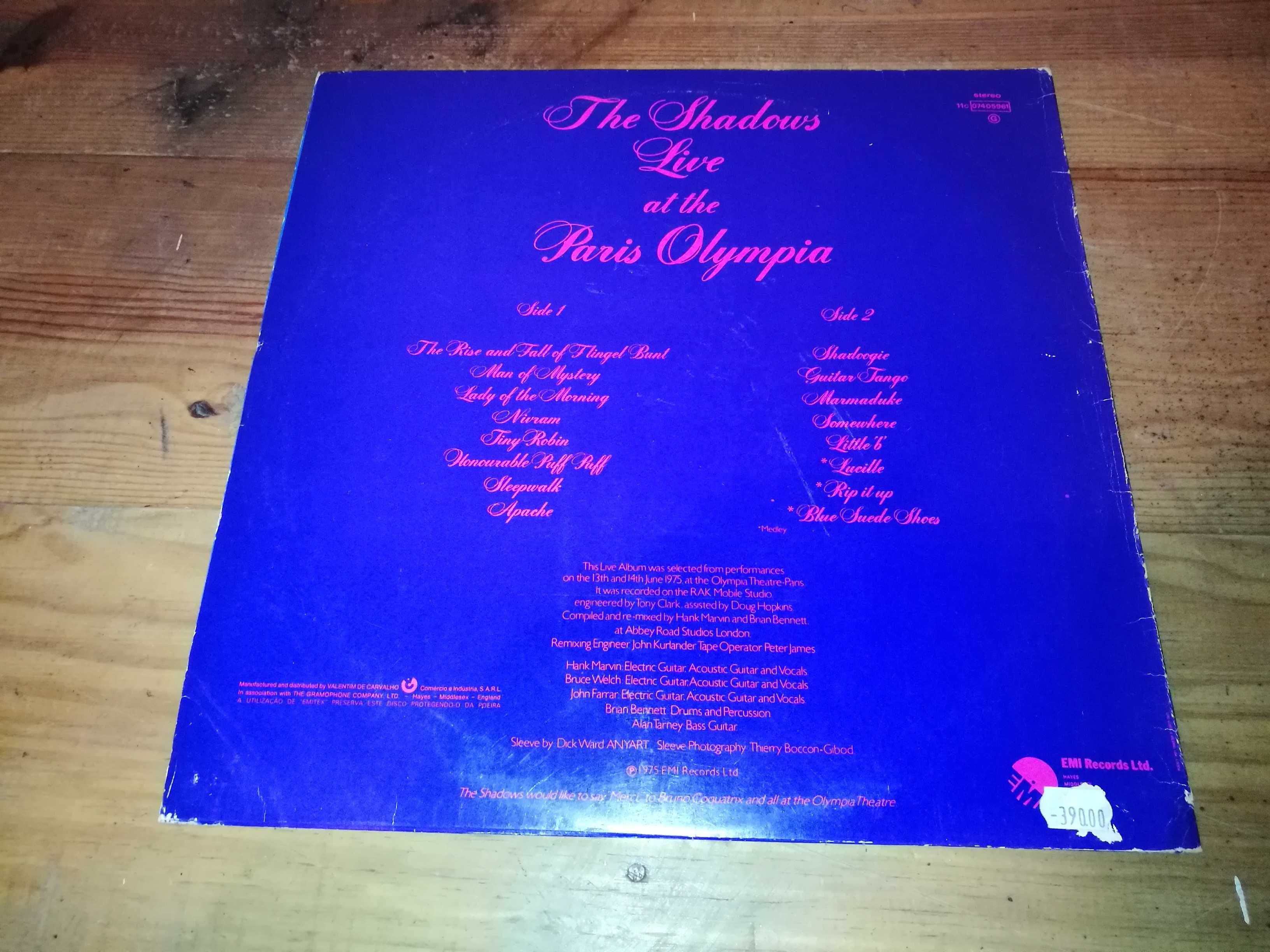 THE   SHADOWS - The Shadows Live At The Paris Olympia  LP