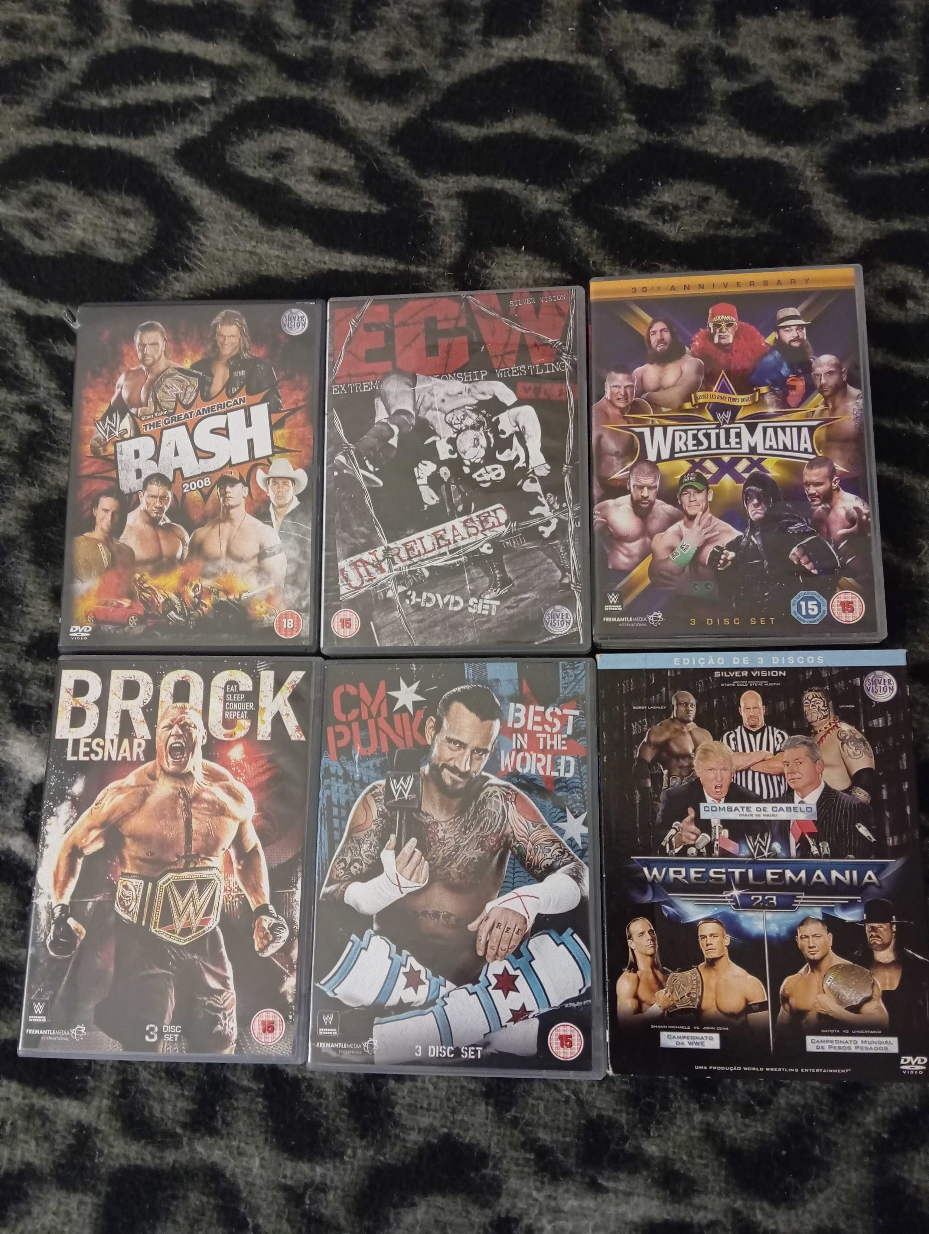 DVDs coleção da wwe