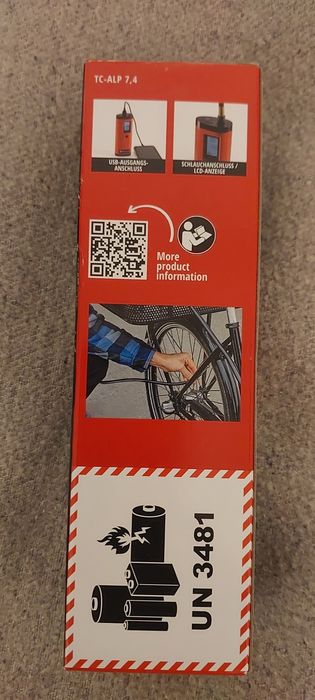 Акумуляторний компресо6р (повітряний насос) ТС -ALP 7.4 Німеччина Einh