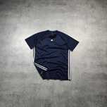 MĘSKA Koszulka Sportowa PREMIUM Granatowa ClimaLite Adidas 3 Paski