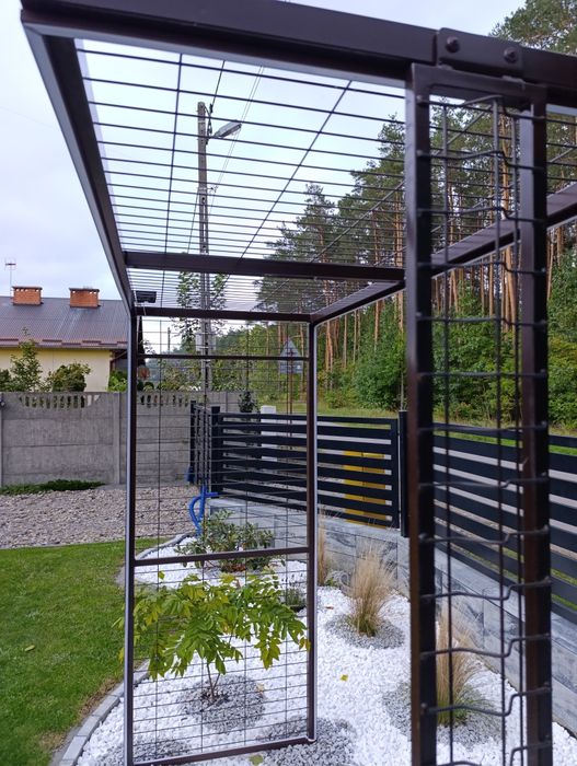 Pergola Ogrodowa Metalowa z oświetleniem LED