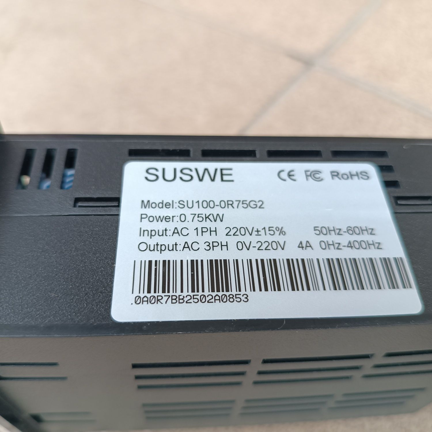 Falownik jednofazowy 230v na 380v 0.75kw