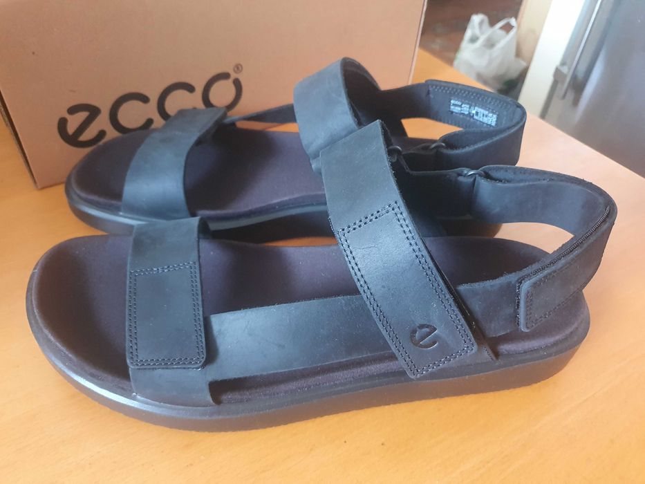Sandały skórzane ECCO Flowt M  44 EU 28 CM czarne