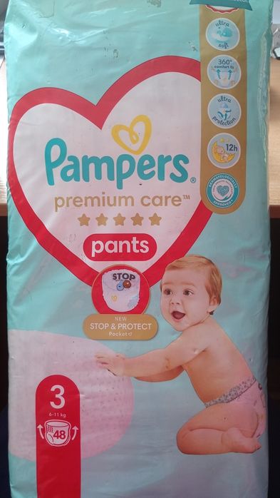 Pampers premium Care  трусики 3-ка 48шт.