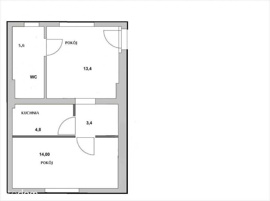 Wodzisław Śląski ,Mieszkanie 41 m2 z mediami , blisko rynku