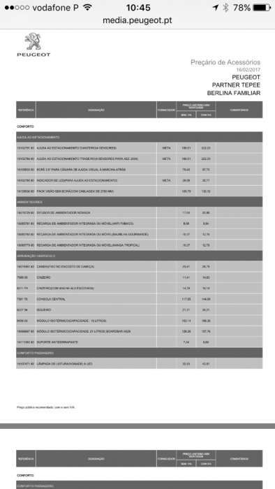 Capas assentos Peugeot Partner - Citroen Berlingo