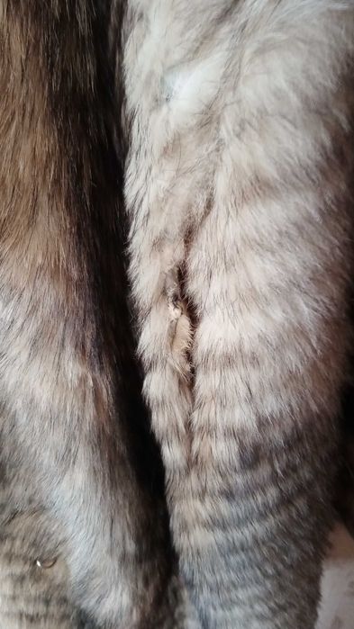 Шуба из волка, натуральная