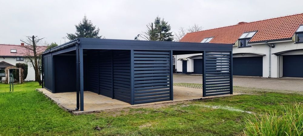 Carport 6x6 - wiata samochodowa garażowa dwustanowiskowa pod wymiar