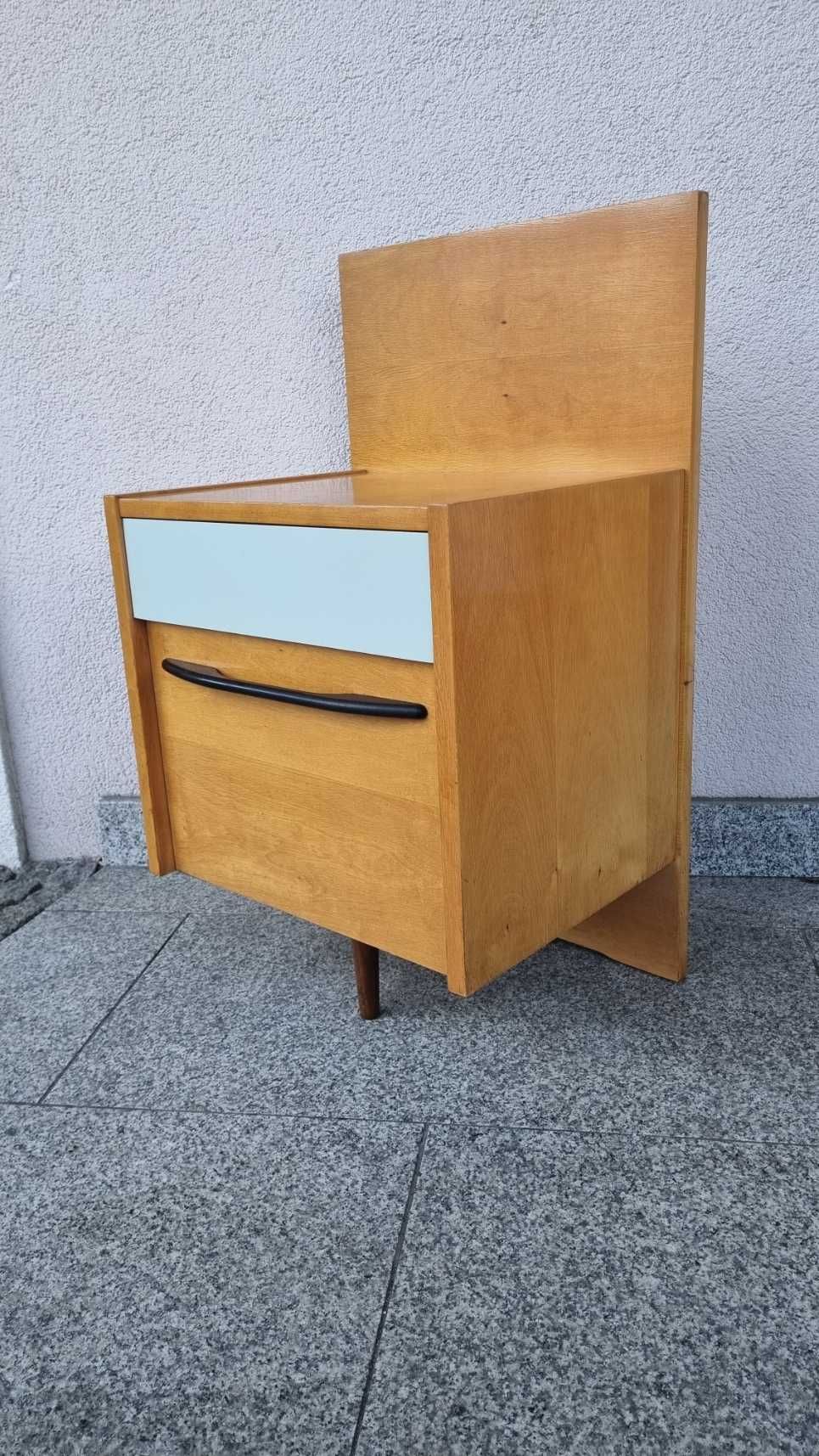 Szafka nocna toaletka Design PRL lata 60 Czechosłowacja UP Zavody