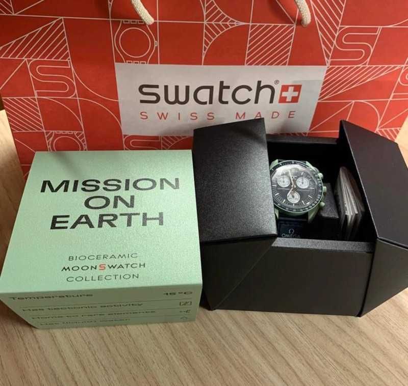 Omega x Swatch SO33G100 Ziemia - Wytrzymałość Wypraw Przyrodniczych