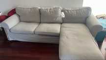 Sofa 3 lugares com chaise IKEA