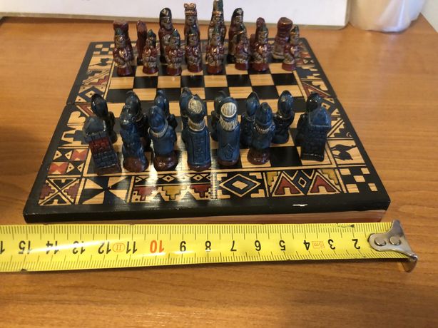 Vintage ręcznie robione szachy