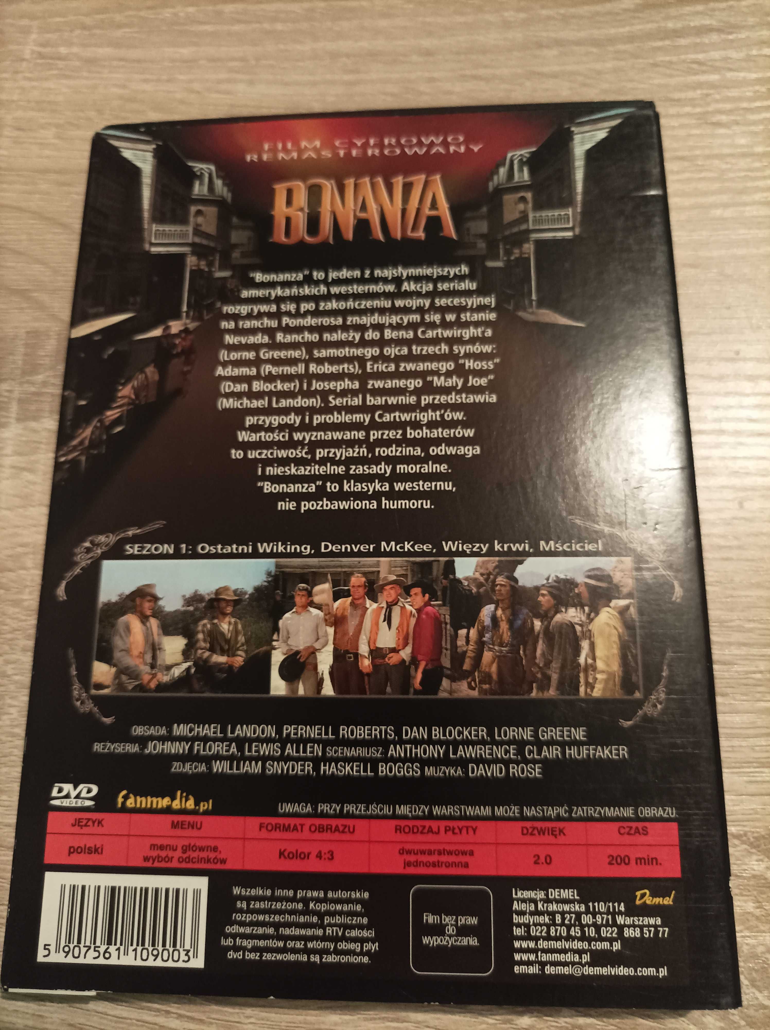 Film DVD - Bonanza sezon 1