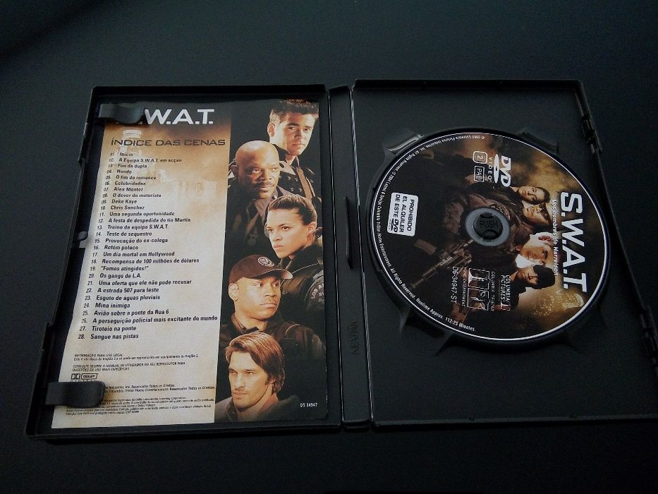 DVD - "S.W.A.T. Força de Intervenção" com Samuel L. Jackson