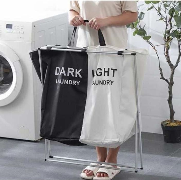 Корзина для сортировки белья 2 отдела