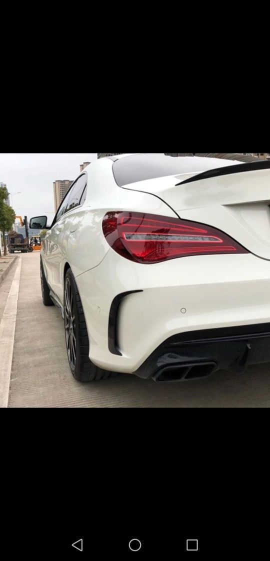 LÂMINAS ABAS PALA Lip SPOILER PEÇAS Laterais MERCEDES-BENZ CLA 45 AMG