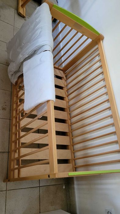 Łóżeczko 120 cm x 60 cm + kołderka i poduszka - Okazja