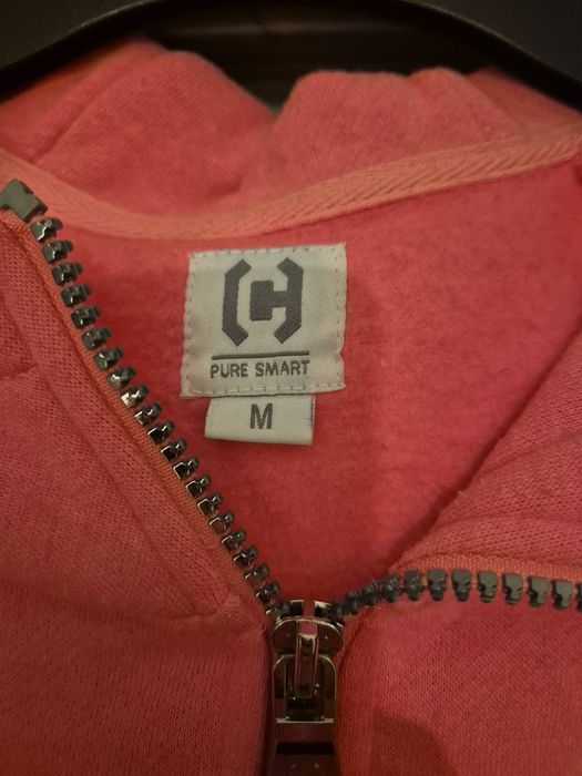 Neonowa różowa bluza z kapturem cropp rozmiar M