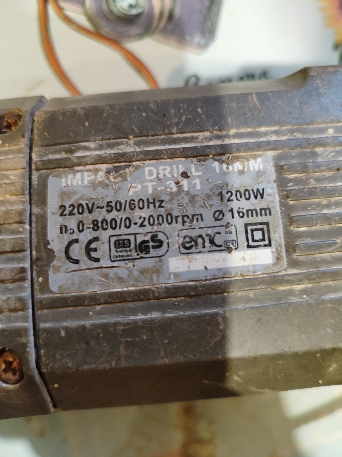 Дрель ударна, POWERTEC 1200w