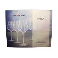 Kieliszki do wina białego Zwieger SPIRAL przezroczysty 380 ml 6 szt.