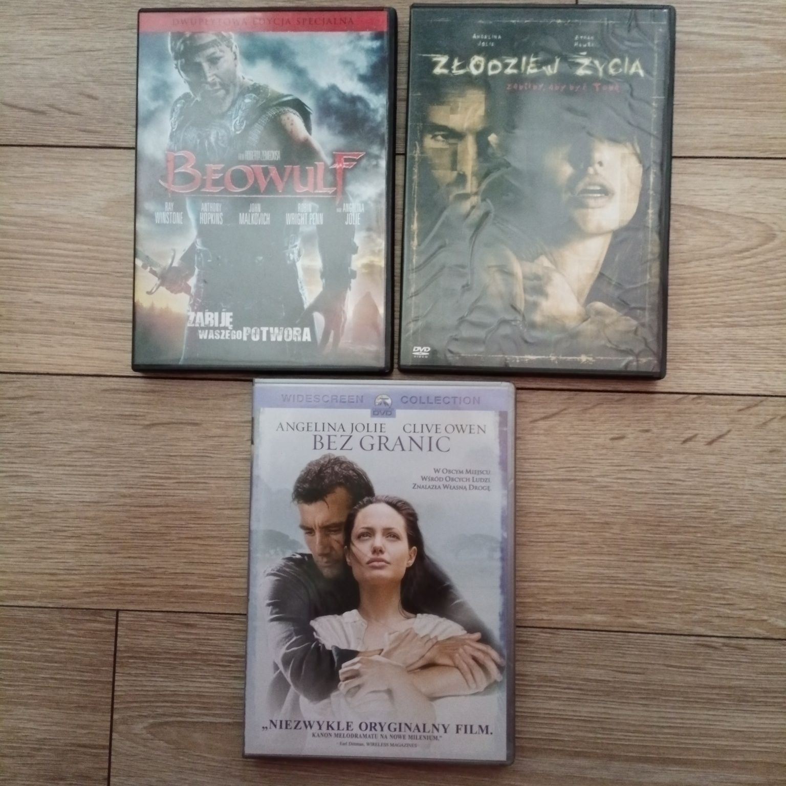 Angelina Jolie zestaw 3 filmów DVD